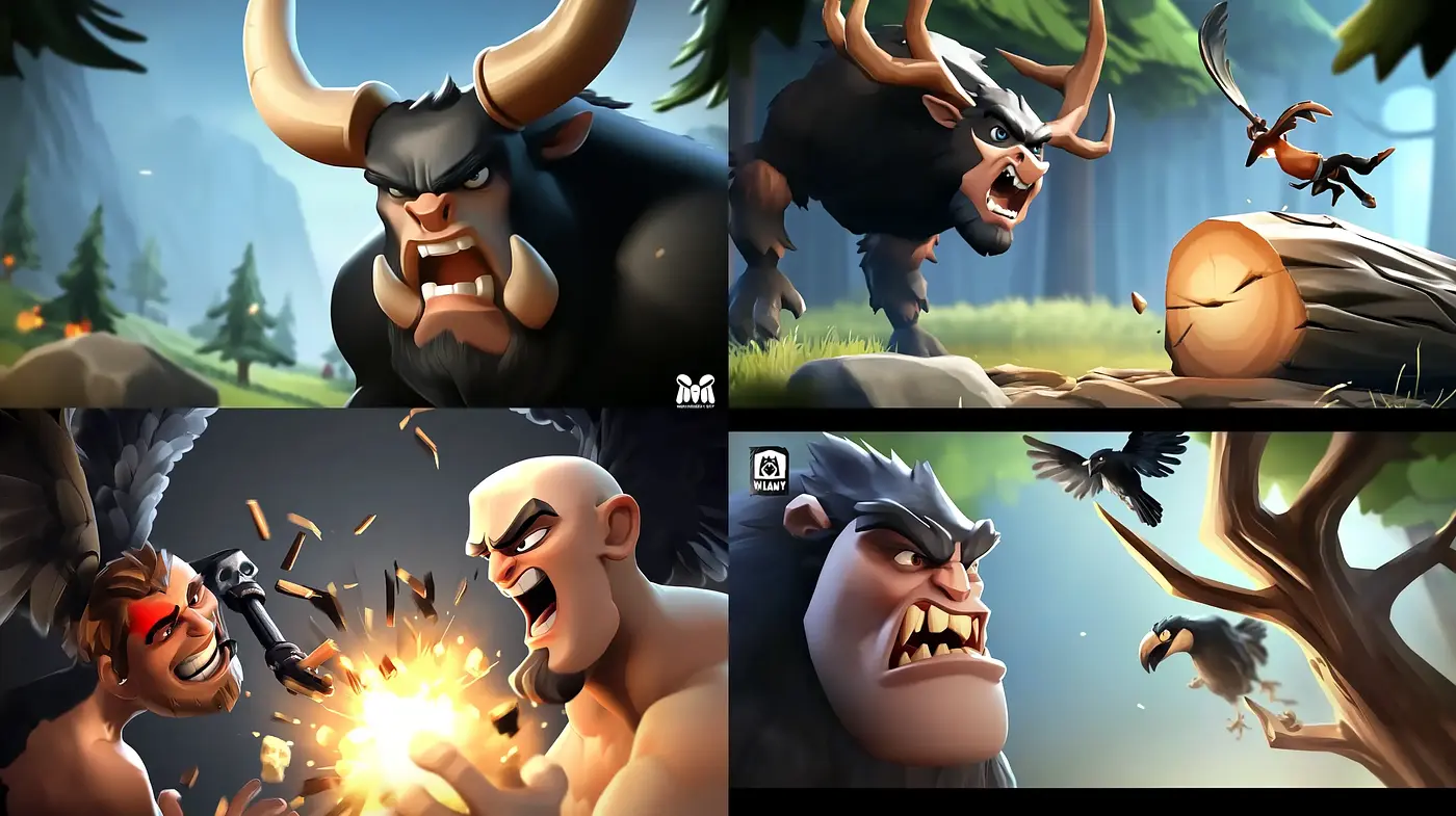 Vibrant Animated Fantasy with Dynamic Expression - Midjourney sref style