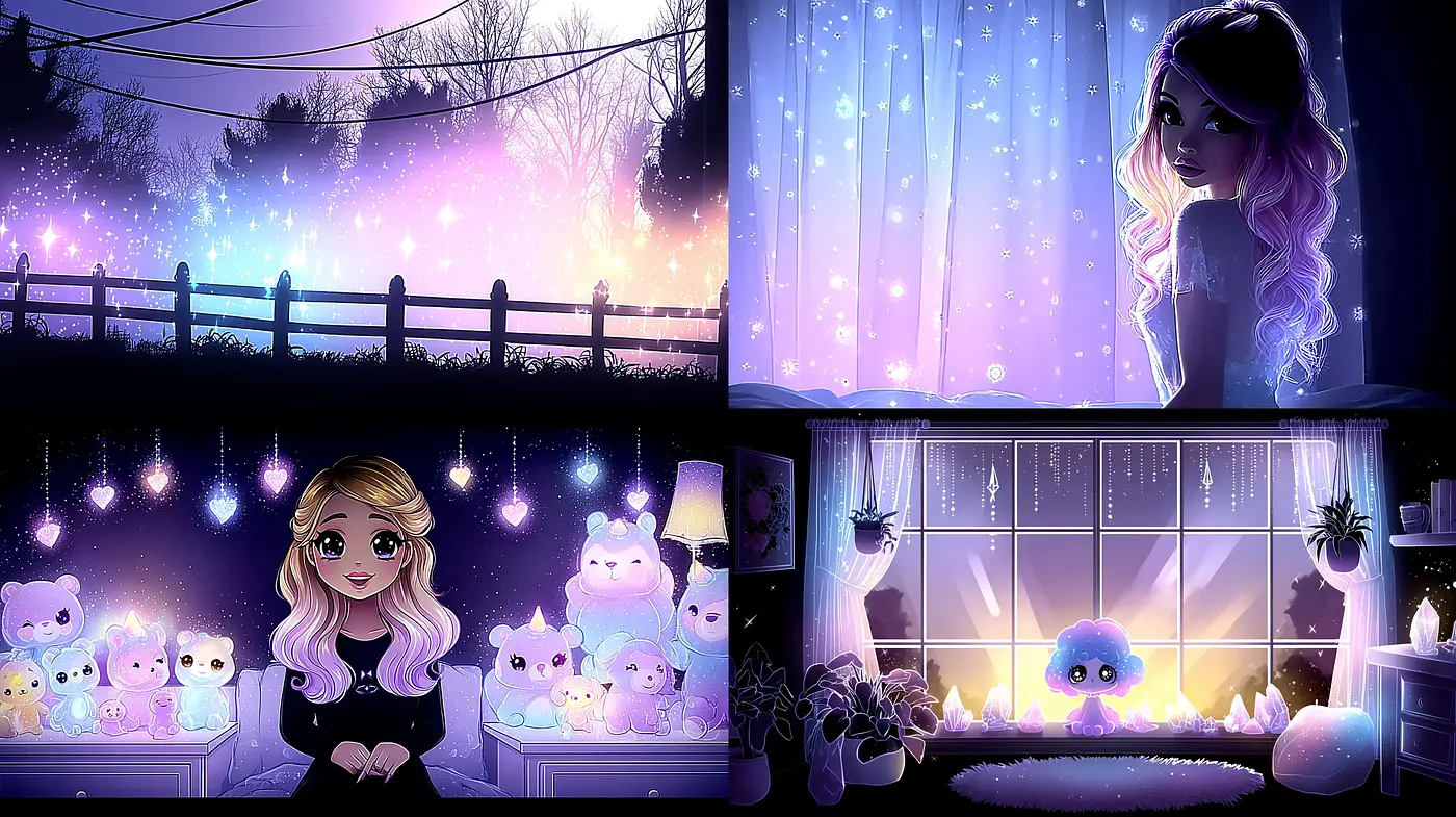 Dreamy and Ethereal Aesthetic with Pastel Tones - Midjourney sref style
