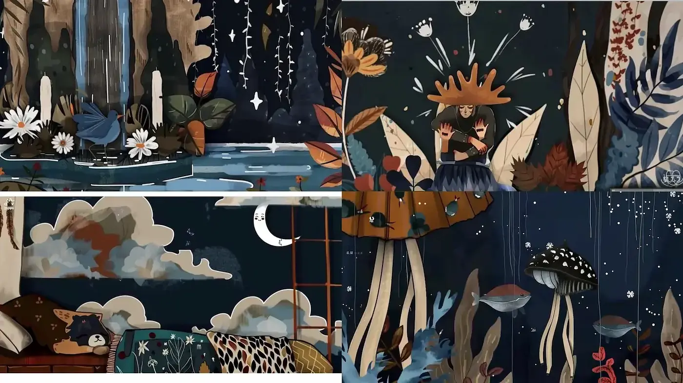 Enchanted Nature: A Whimsical Exploration Through Dream-like Imagery - Midjourney sref style