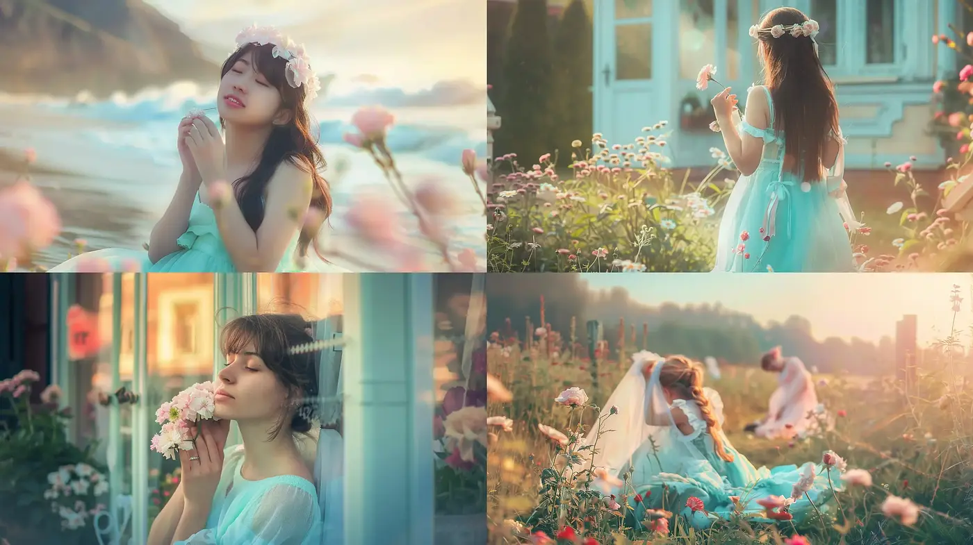Ethereal Pastel Dreamscapes in Soft Focus - Midjourney sref style
