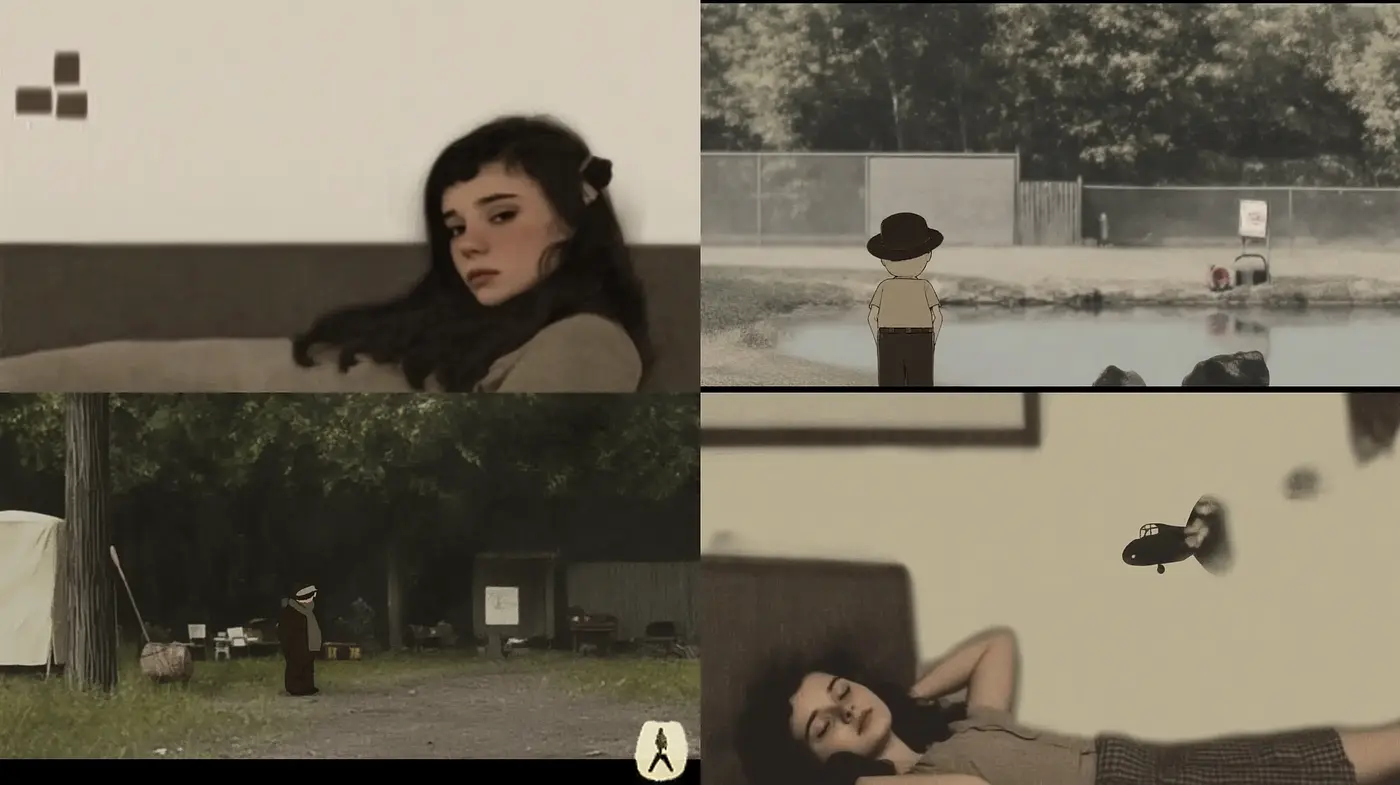 Sepia-Toned Solitude: A Cinematic Exploration of Quiet Introspection - Midjourney sref style