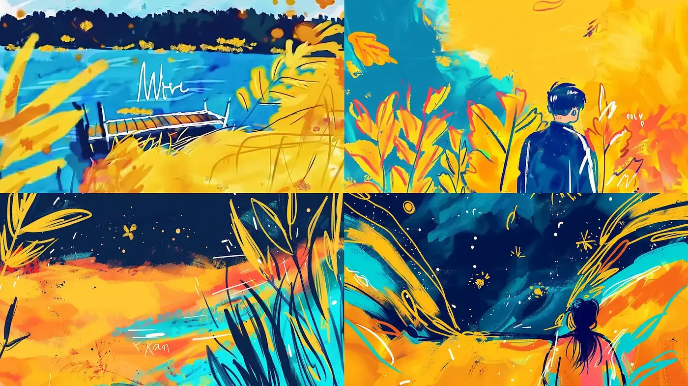 Vibrant and Dreamy Interpretations of Nature - Midjourney sref style