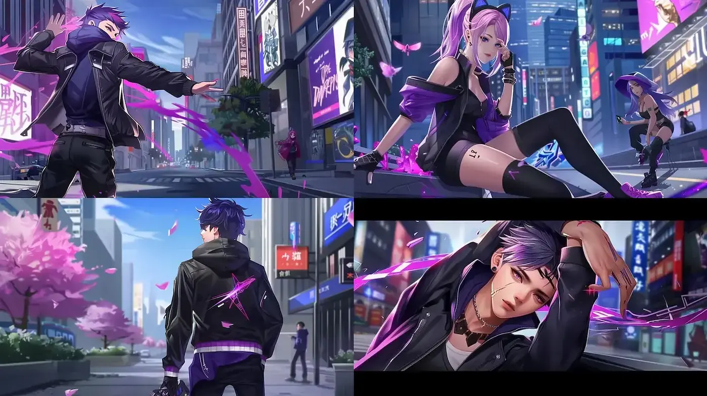 Dynamic Urban Aesthetic with a Futuristic Edge - Midjourney sref style