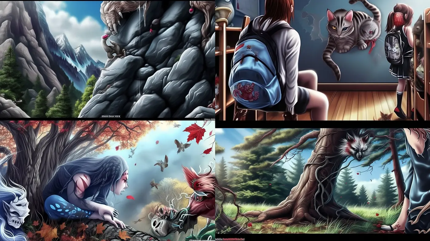 Surreal Fantasy Traverse: A Journey Through Vivid Storybook Realms - Midjourney sref style