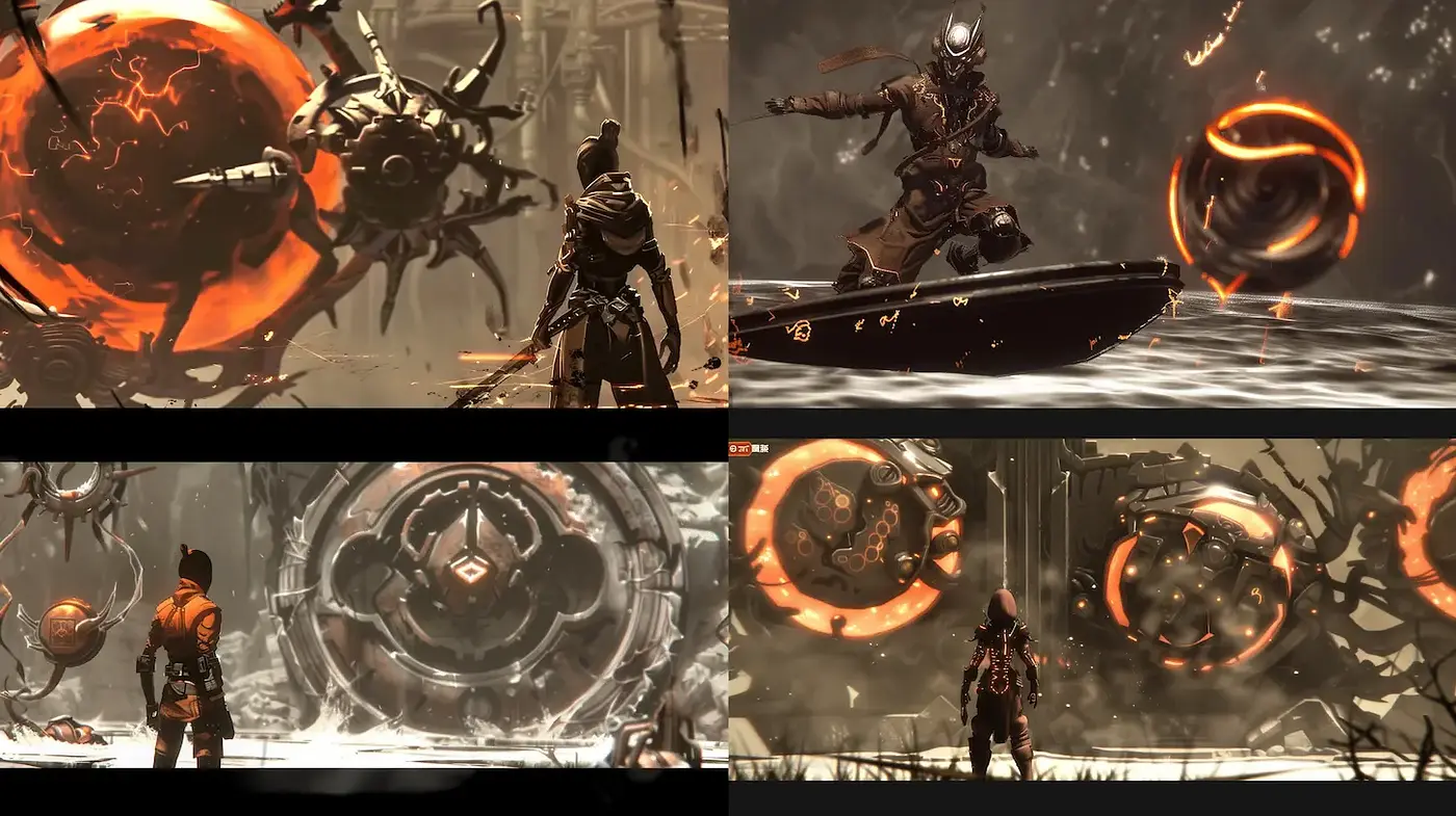 Cinematic Cyberpunk Aesthetics with a Surreal Touch - Midjourney sref style
