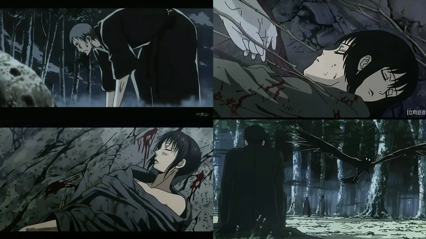 Nocturnal Elegy: A Somber Anime Dreamscape - Midjourney sref style