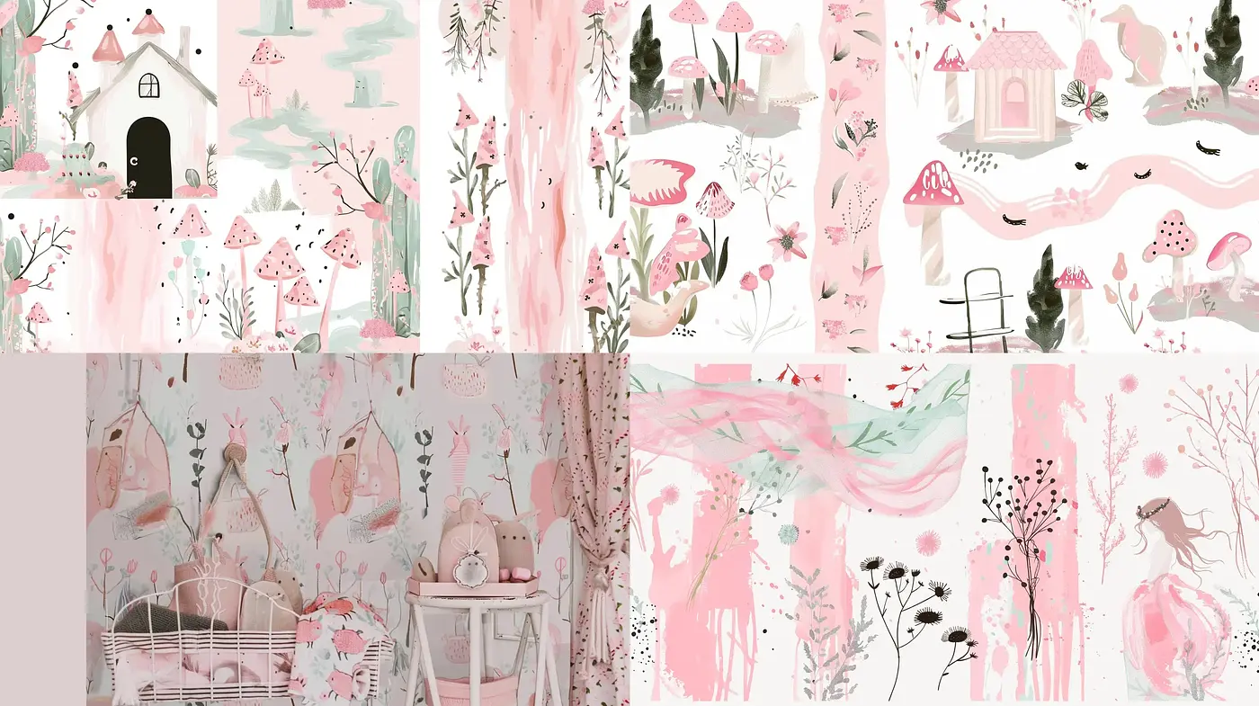 Whimsical Pastel Storybook Illustrations - Midjourney sref style
