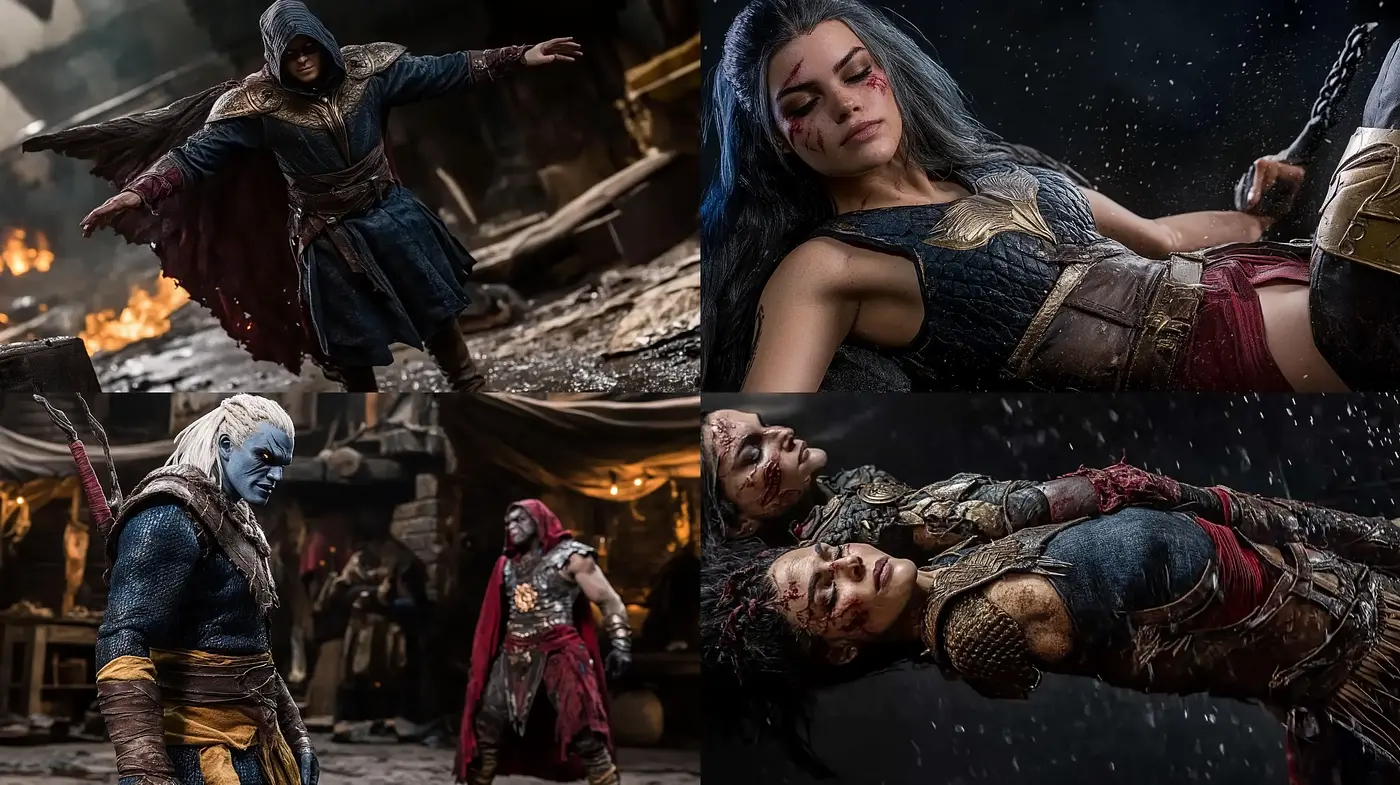 Epic Cinematic Realism with a Mythological Essence - Midjourney sref style