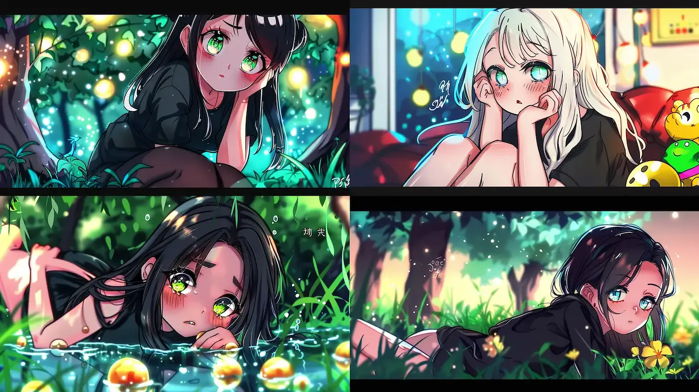 Enchantingly Whimsical Anime-Inspired Style with a Soft, Ethereal Vibe - Midjourney sref style