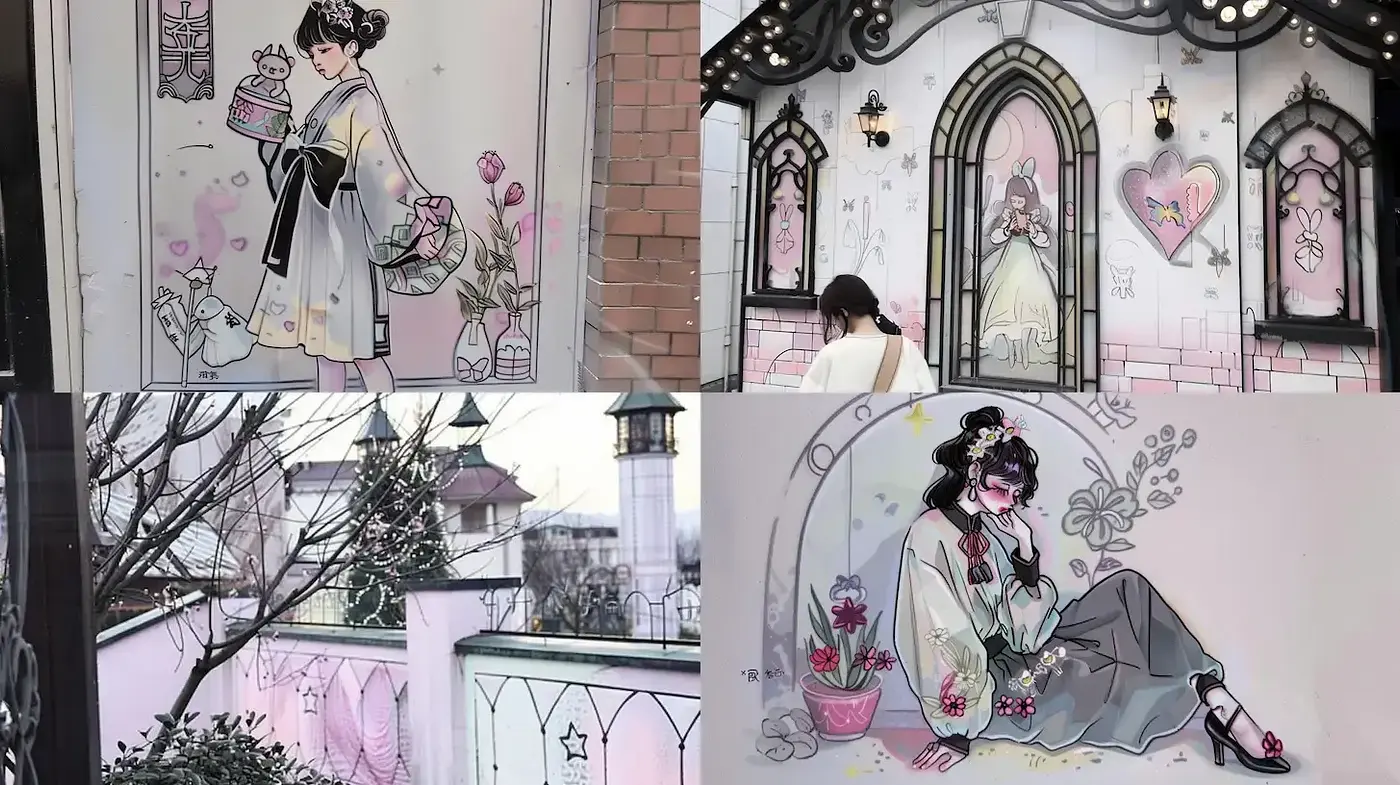 Whimsical Illustrations with a Soft Vintage Aesthetic - Midjourney sref style