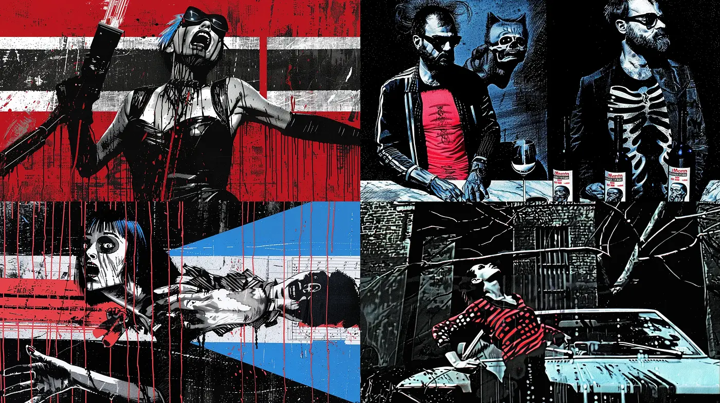 Gritty Urban Expressionism with Graphic Novel Overtones - Midjourney sref style