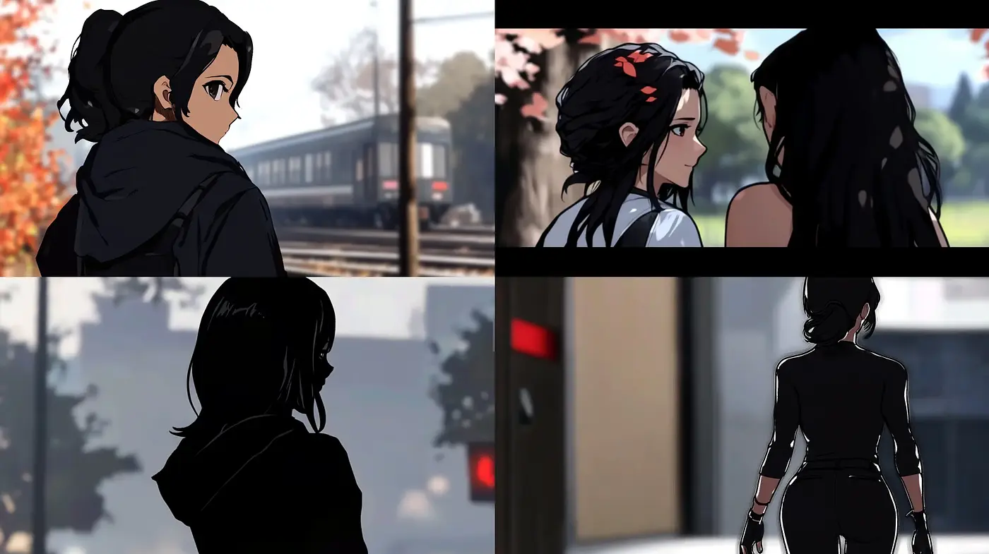 Sleek and Modern Anime-inspired Digital Artwork - Midjourney sref style