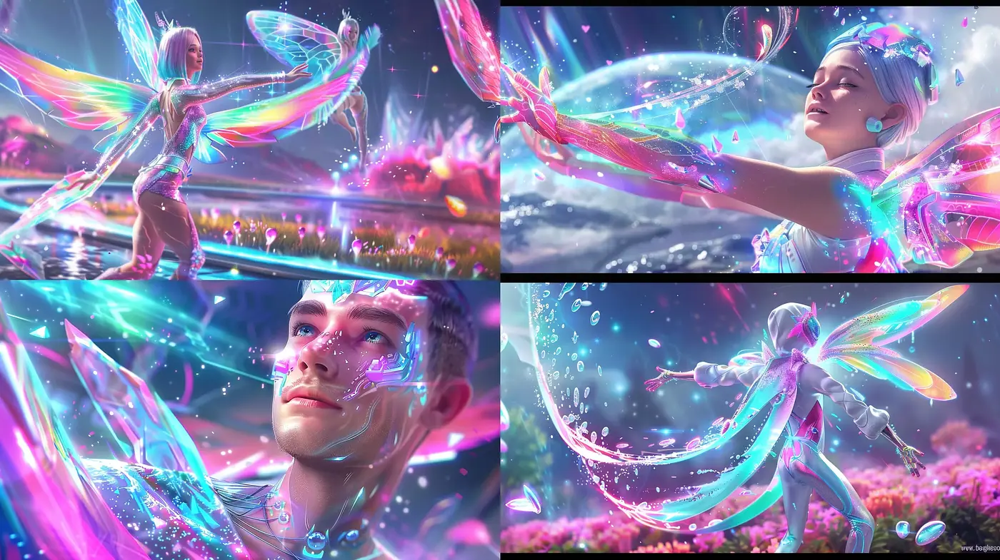 Iridescent Enchantment: A Fusion of Fantasy and Photorealism - Midjourney sref style