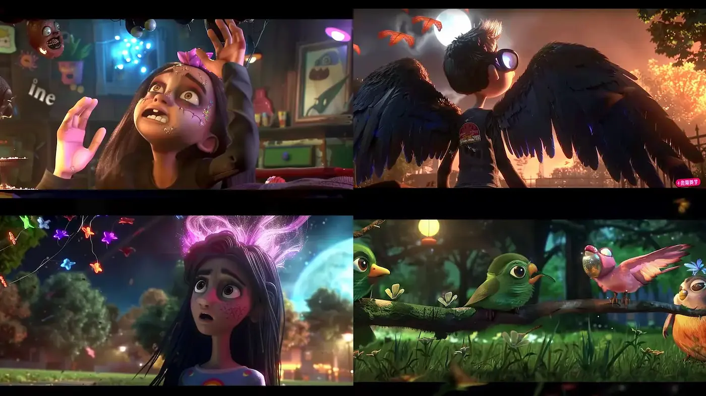 Playful and Whimsical Animation with a Touch of Surrealism - Midjourney sref style
