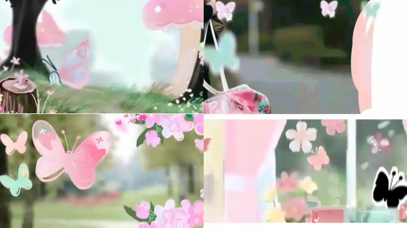 Whimsical and Ethereal Aesthetic with Nature Motifs - Midjourney sref style