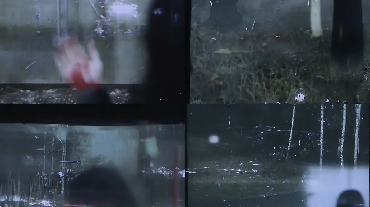 Nocturnal Elegy in Raindrops: A Study of Cinematic Desolation - Midjourney sref style