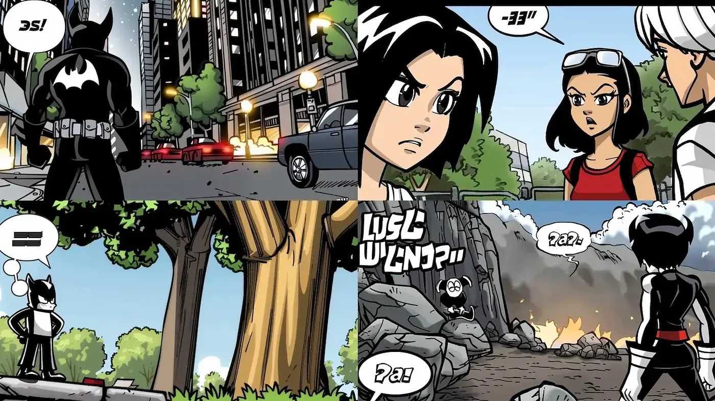 Vibrant comic-style aesthetic with dynamic character design and engaging storytelling elements - Midjourney sref style