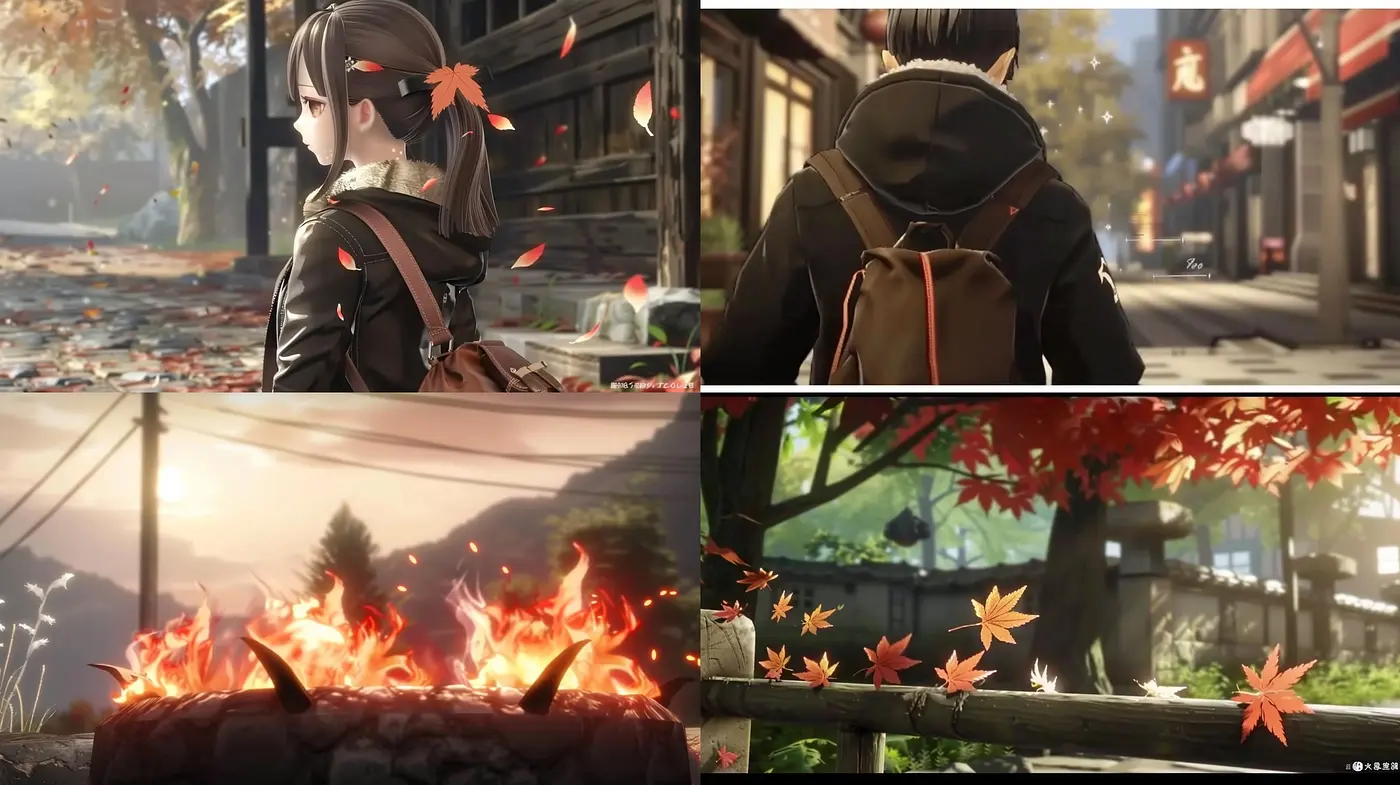 Autumn Serenity in Anime: A Harmonious Blend of Warm Hues and Delicate Textures - Midjourney sref style