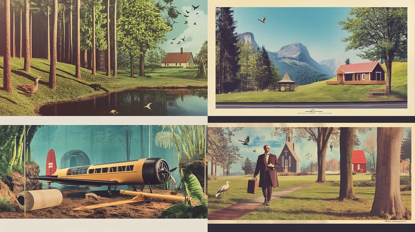 Serene Nostalgic Realism with a Vintage Americana Undertone - Midjourney sref style