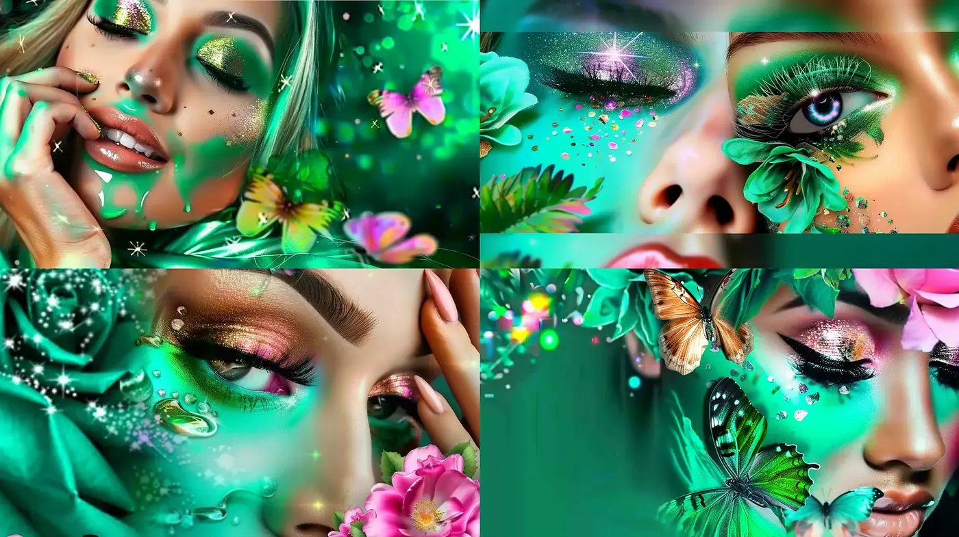 Emerald Reverie: A Fusion of Photorealism with Fantasy Elements - Midjourney sref style