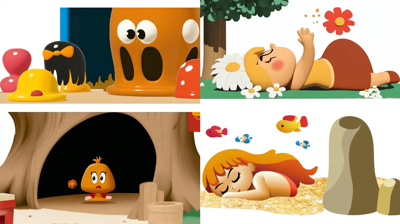 Soft-Hued Playful 3D Animation Style with a Whimsical Touch - Midjourney sref style