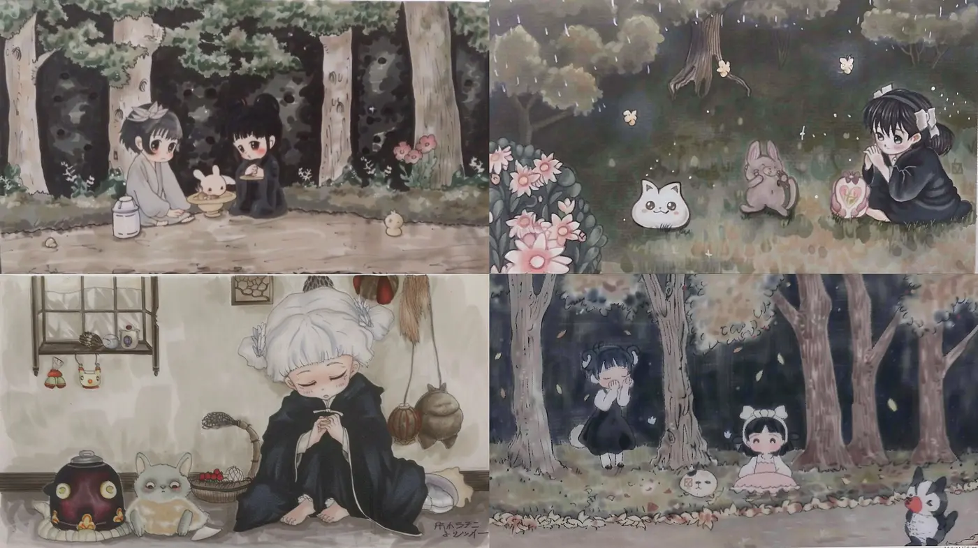 Enchanting Whimsy: A Consistent Fusion of Pastel Anime Dreamscapes - Midjourney sref style