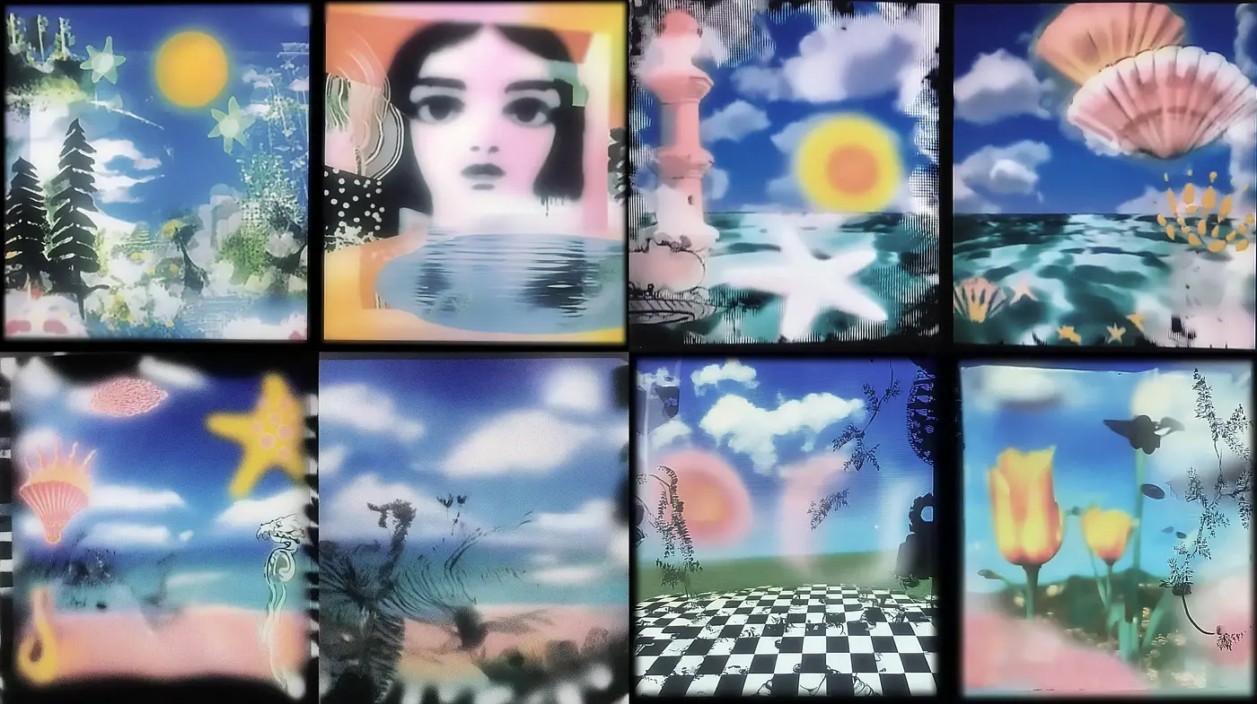 Whimsical and Dreamlike Aesthetic with Surreal Elements and Vibrant Imagery - Midjourney sref style