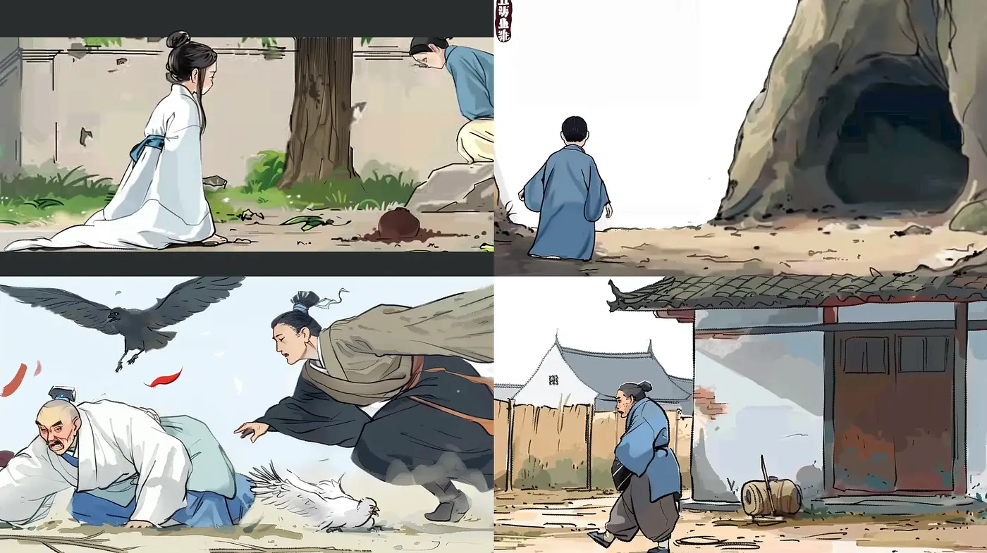 Stylized Interpretation of Historical East Asian Narratives - Midjourney sref style