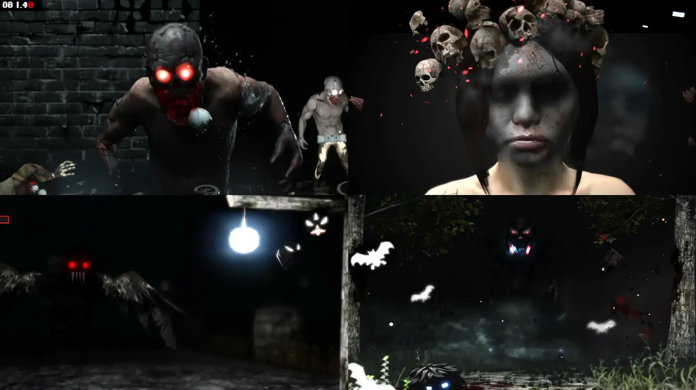 Gritty Supernatural Horror Artistic Style with a Dark Palette and Ominous Overtones - Midjourney sref style