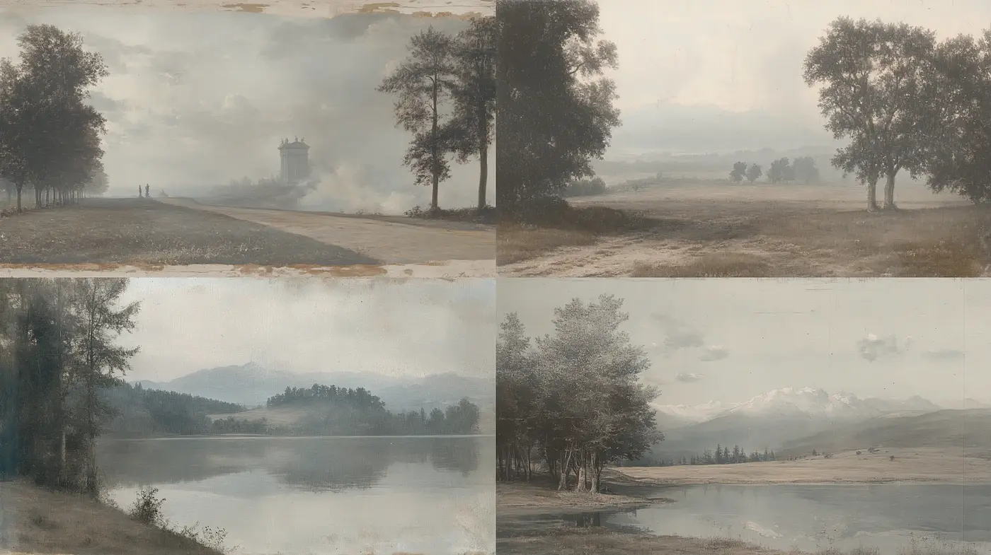Ethereal Landscape Realism with Subdued Tonal Harmony - Midjourney sref style