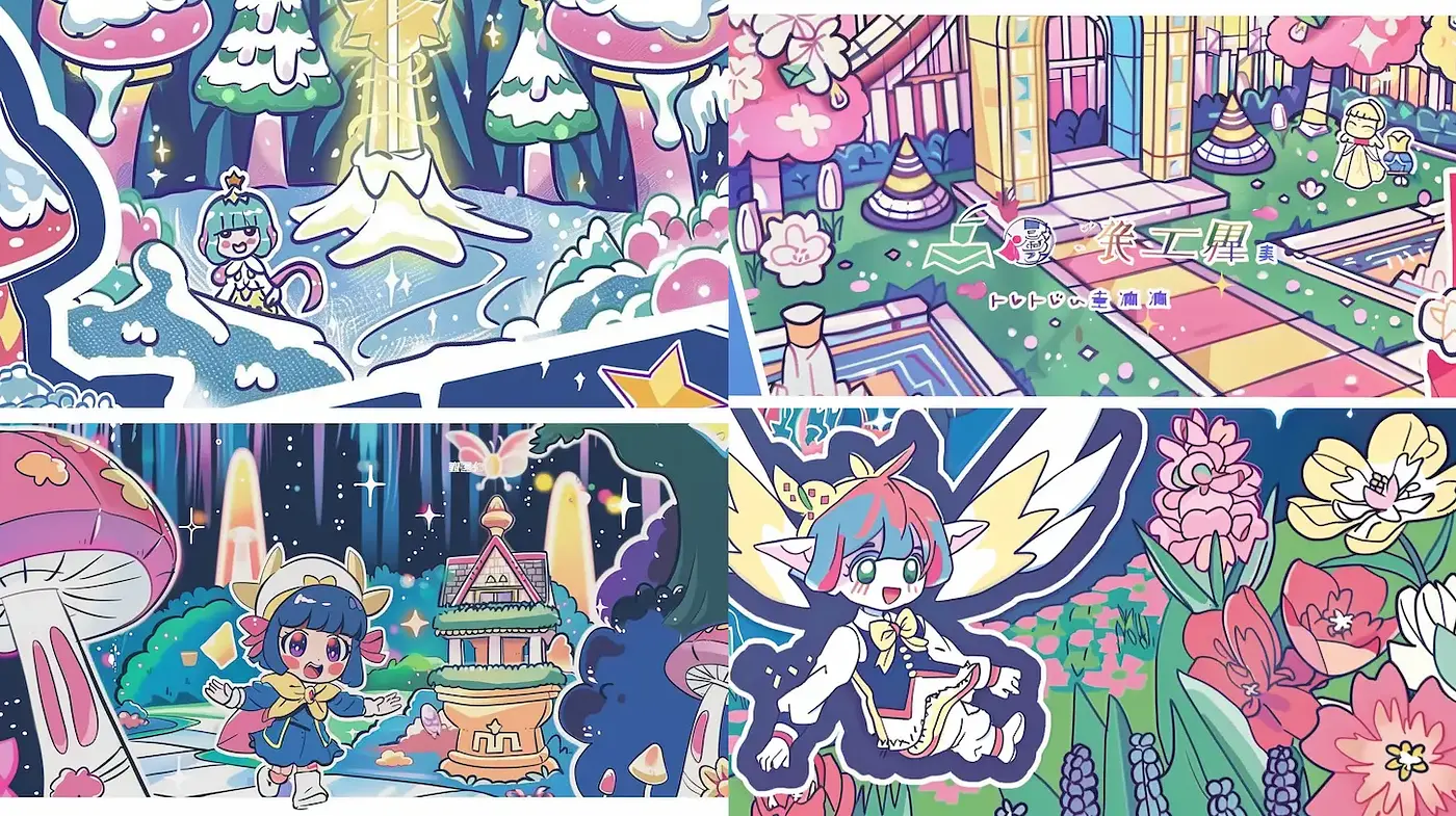 Whimsical and Enchanting Fantasy Illustration Style - Midjourney sref style