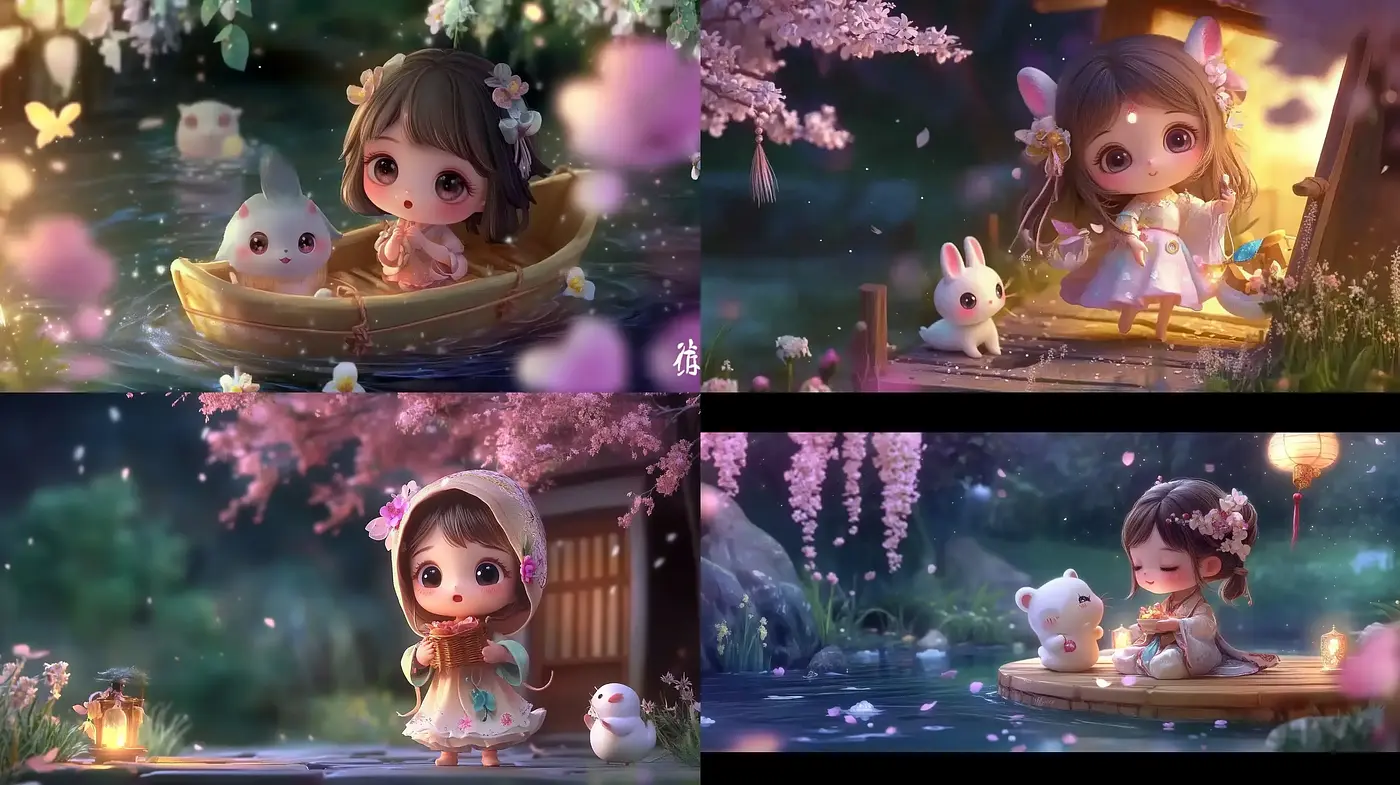 Enchanted Twilight: An Ethereal Journey of Luminance and Whimsy - Midjourney sref style