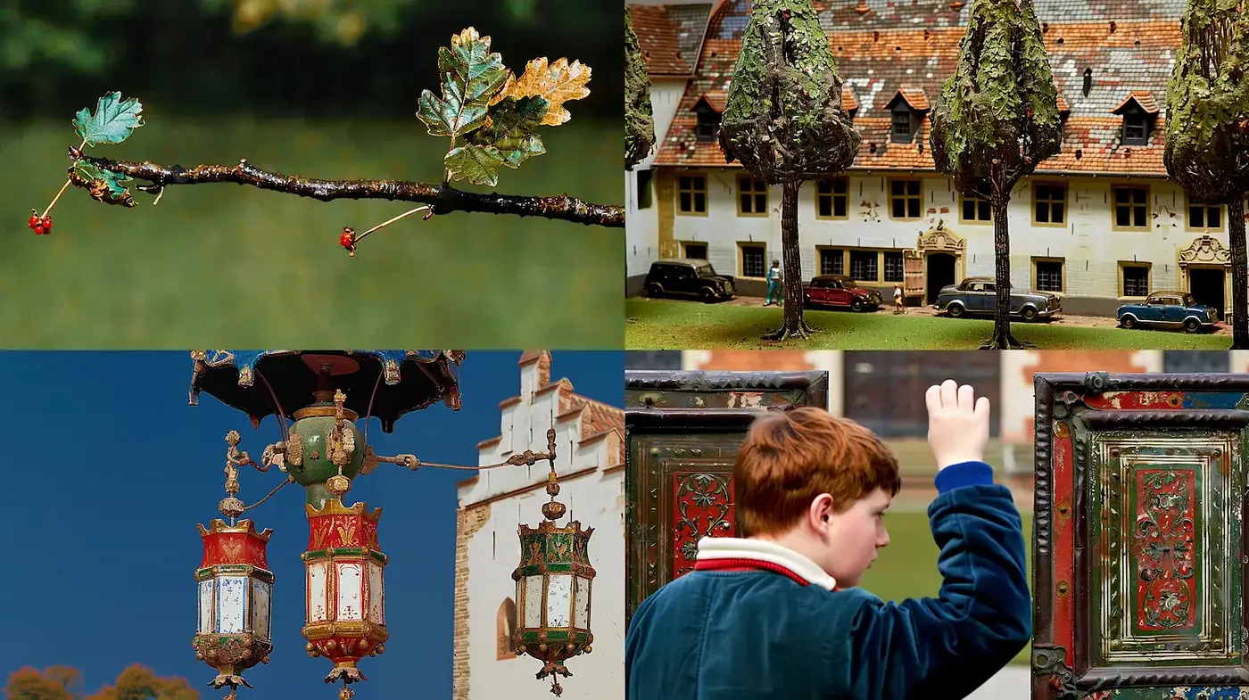 Exploration of Nature and Architecture through a Whimsical Lens - Midjourney sref style