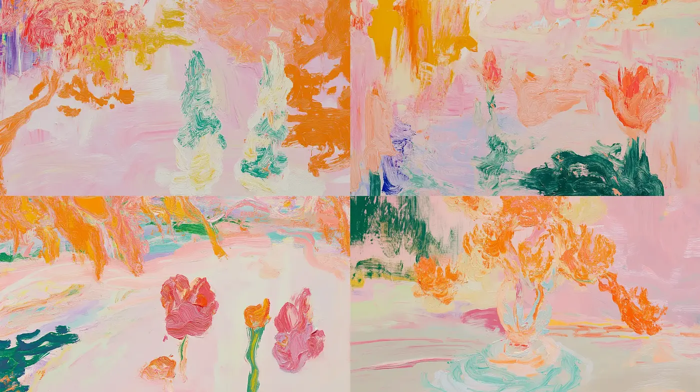 Ethereal Brushstrokes of Impressionist Dreamscapes - Midjourney sref style