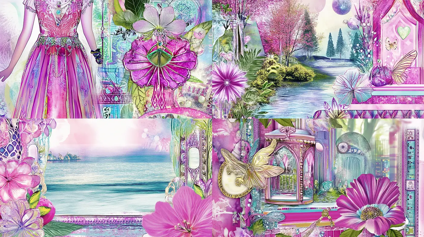 Ethereal Lavender Dreamscape Fusion - Midjourney sref style