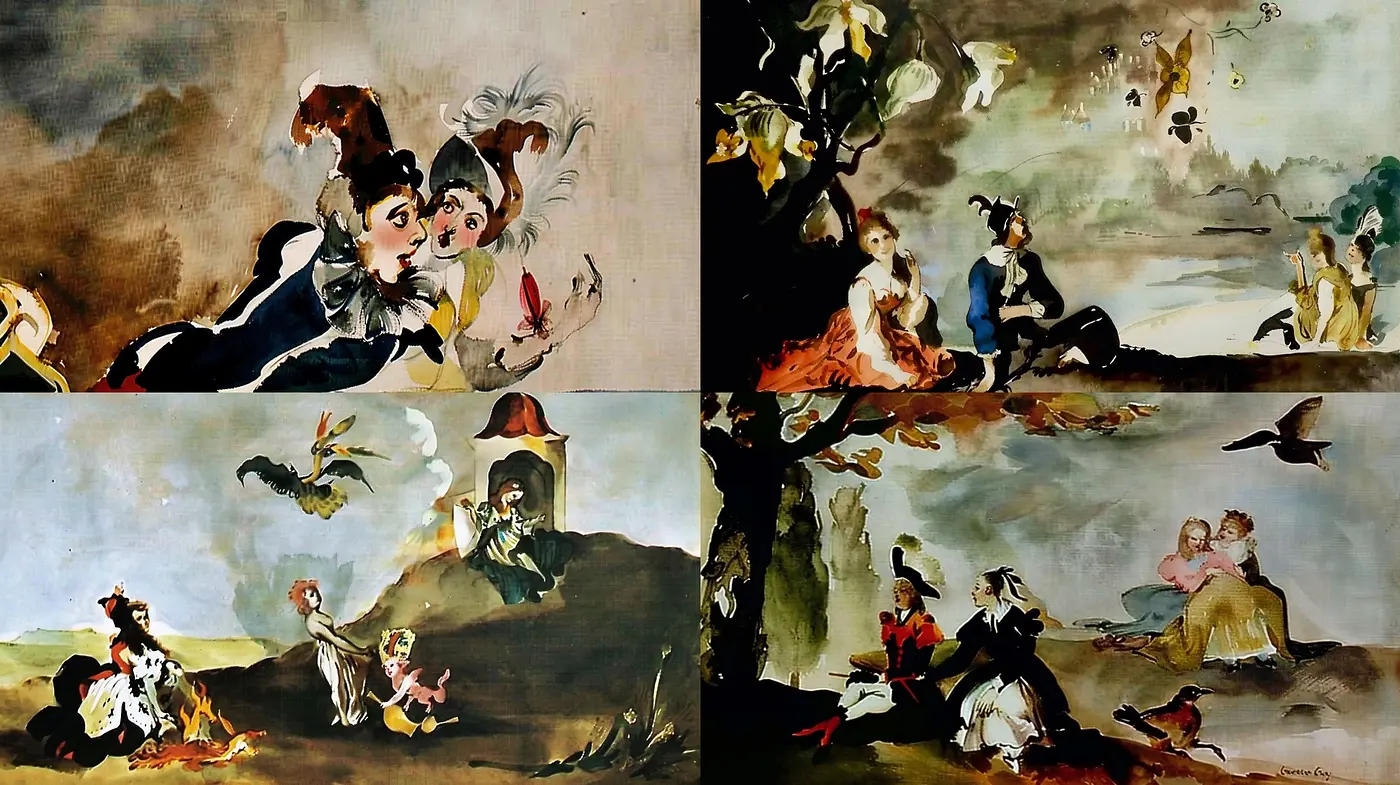 Whimsical Brush Strokes in Earthy Tones: A Consistent Artistic Expression Across Varied Scenes - Midjourney sref style