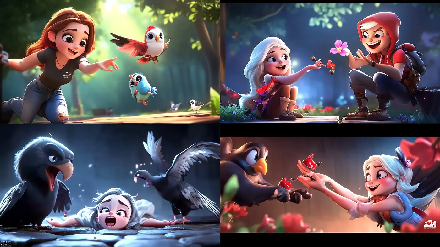 Whimsical Enchantment in Animated Nature - Midjourney sref style