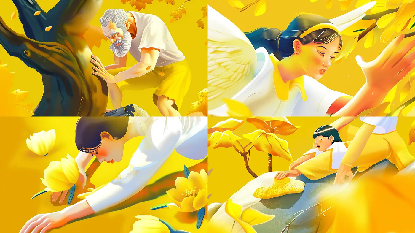 Luminous Ethereal Hues: A Dance of Light and Harmony in Illustration - Midjourney sref style
