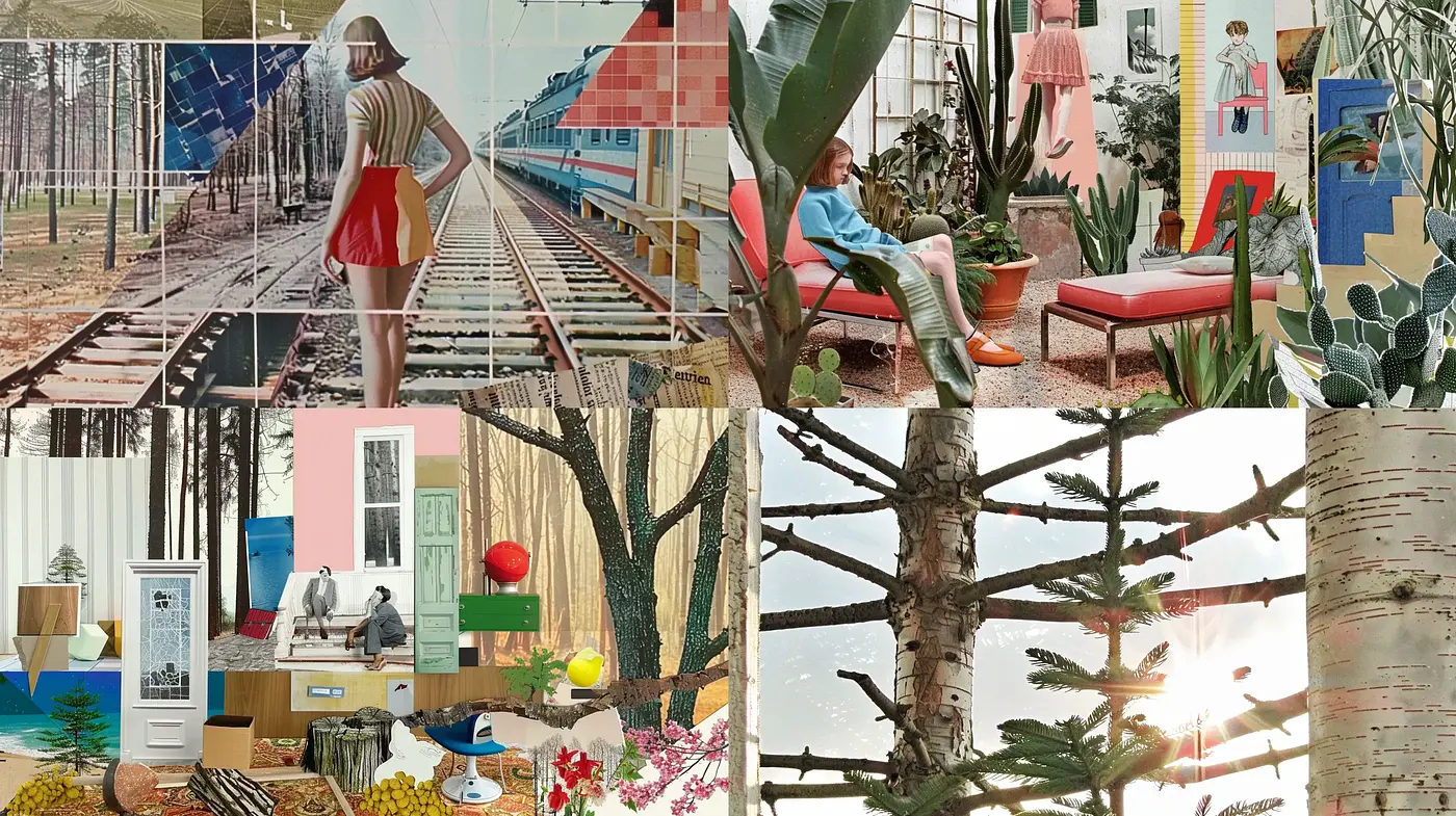 Ethereal Collage of Pastel Narratives - Midjourney sref style