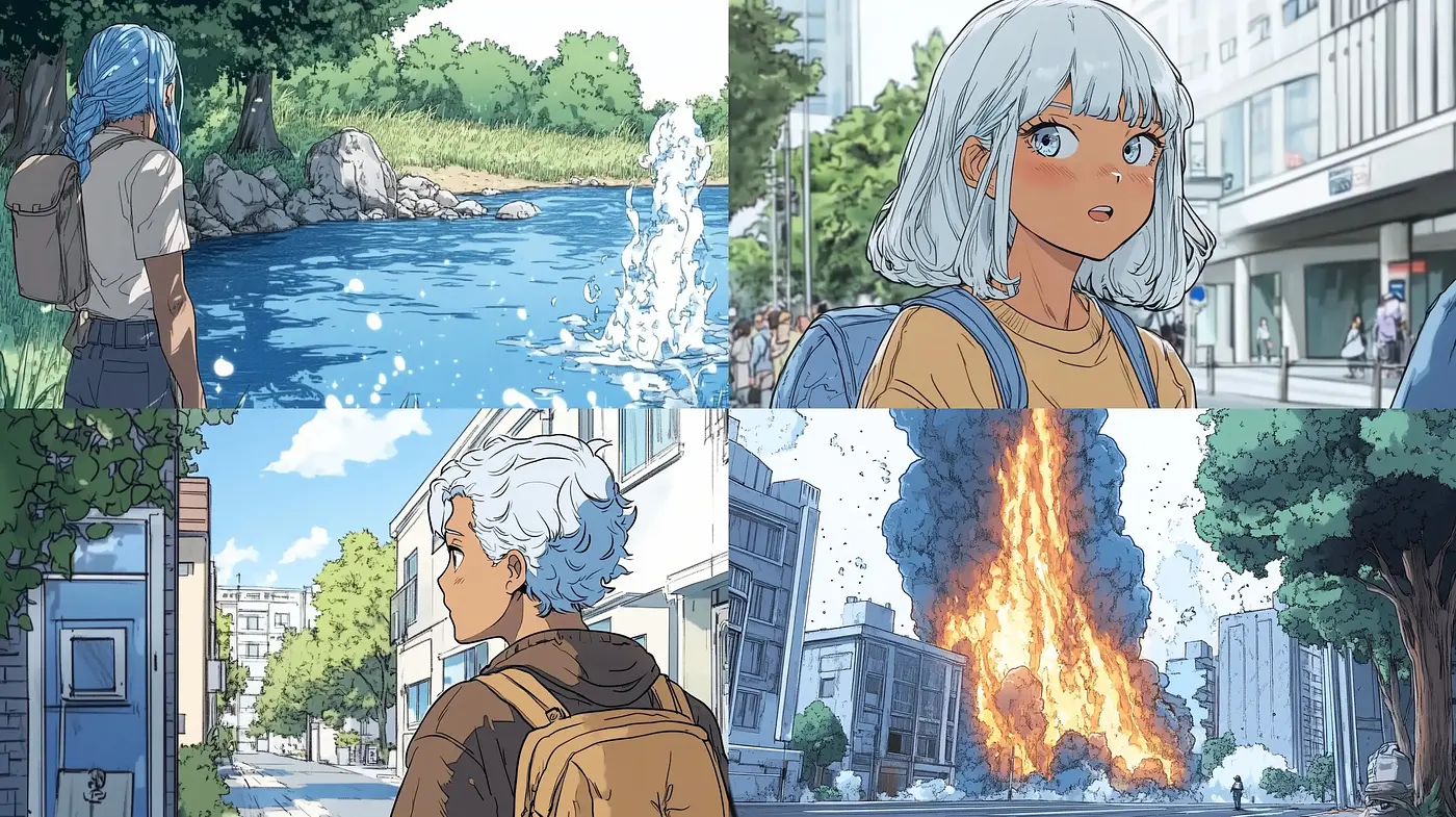 Modern Anime-Inspired Digital Illustration - Midjourney sref style