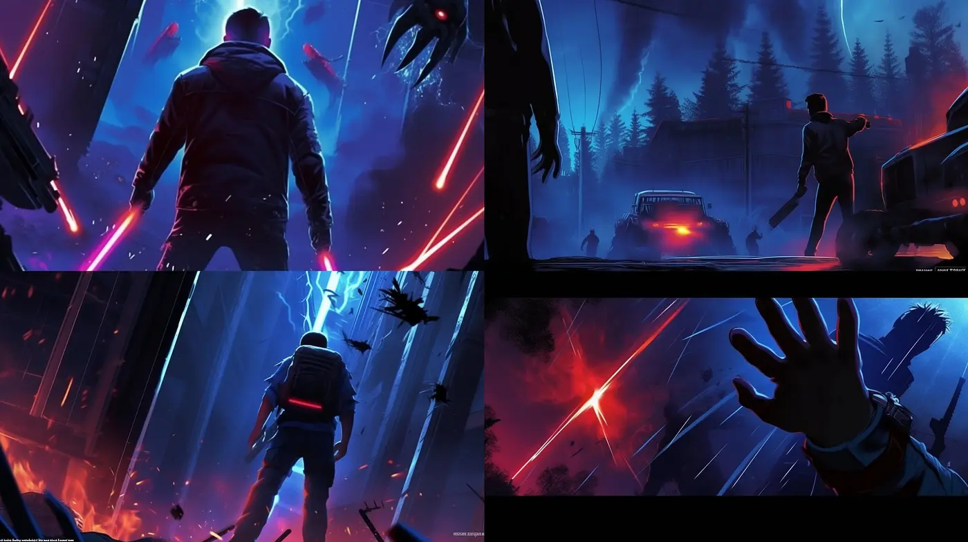 Neon Dystopia: A Fusion of Cyberpunk Aesthetics and Vibrant Sci-Fi Noir - Midjourney sref style