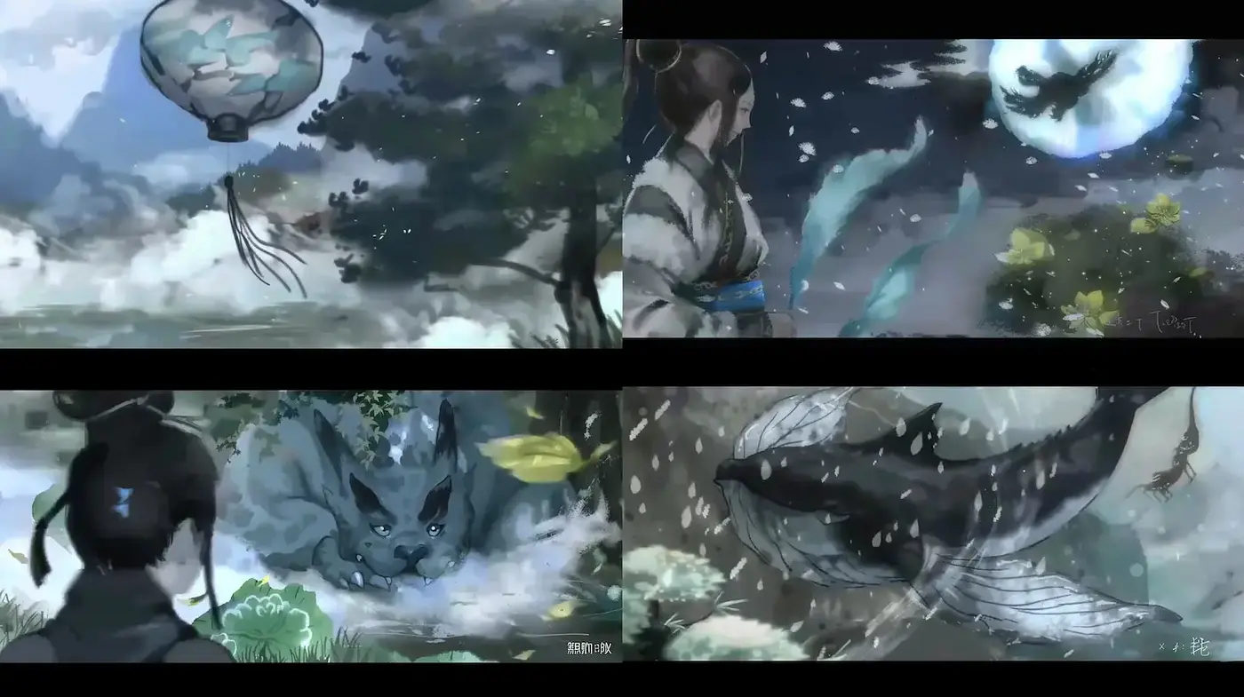 Soft and ethereal digital illustrations with a dreamlike quality - Midjourney sref style