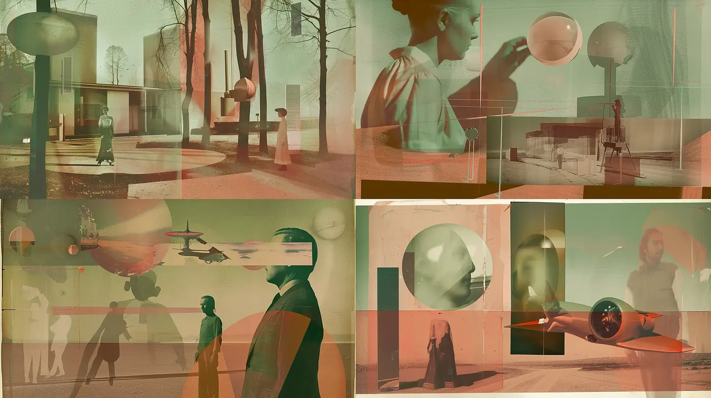 Muted Retro-Futurism with a Nostalgic Essence - Midjourney sref style