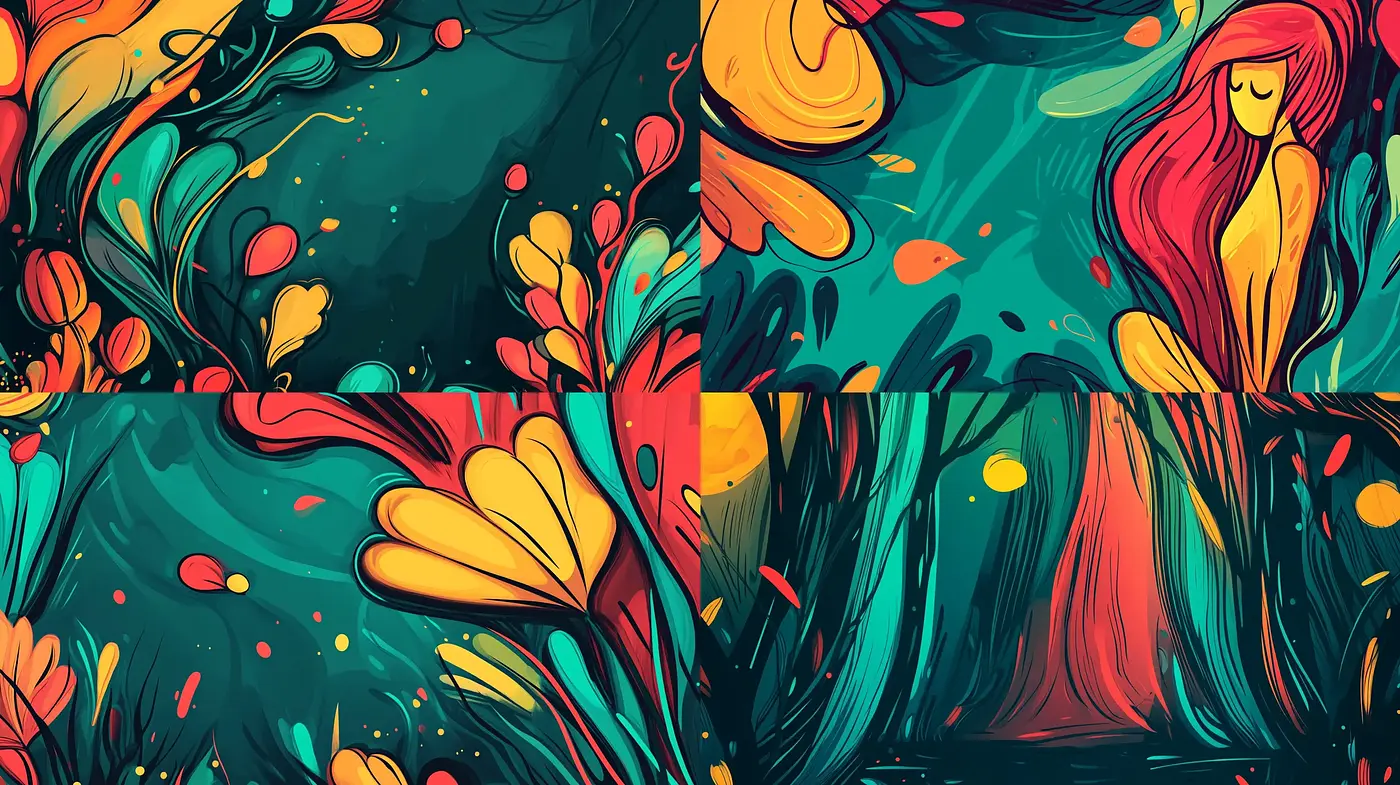 Vibrant and Expressive Storybook Illustration Style - Midjourney sref style
