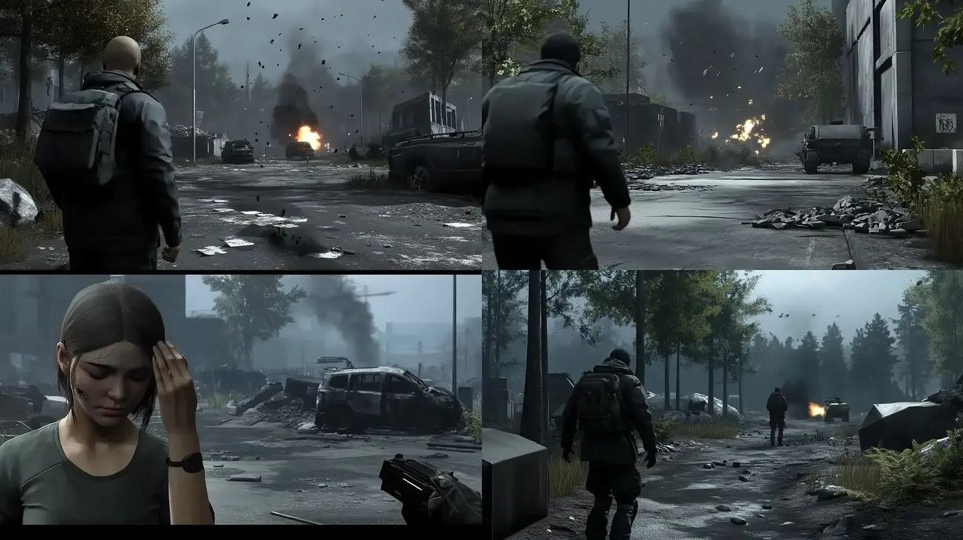 Post-Apocalyptic Desolation Digital Renderings - Midjourney sref style
