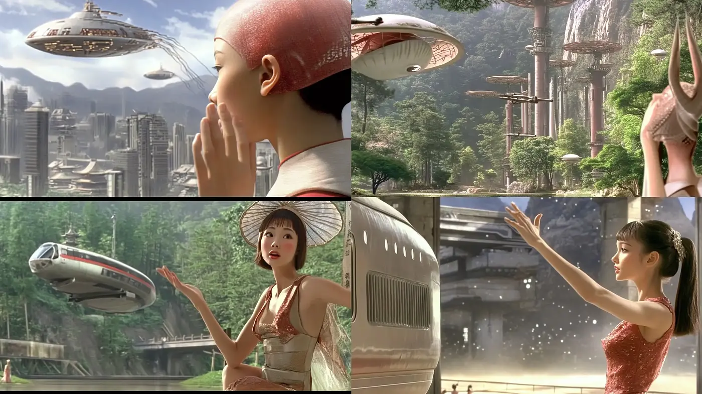 Futuristic Elegance with Pastel Harmony - Midjourney sref style