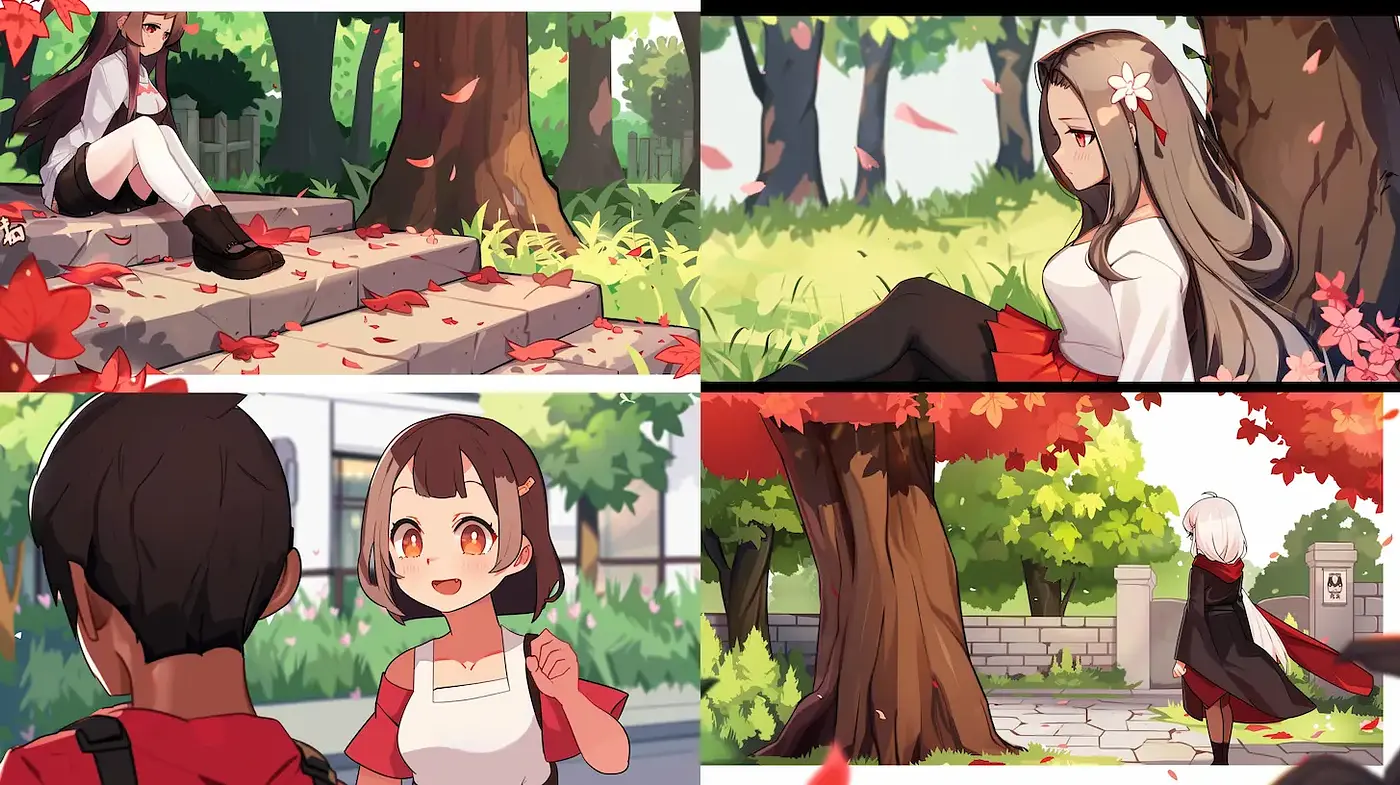 Whimsical and Vibrant Animated Aesthetic with Nature Elements - Midjourney sref style