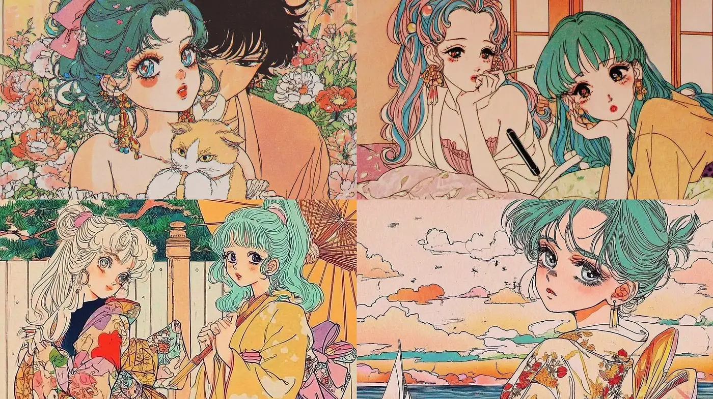 Whimsical and Dreamy Aesthetic with Nostalgic Undertones - Midjourney sref style