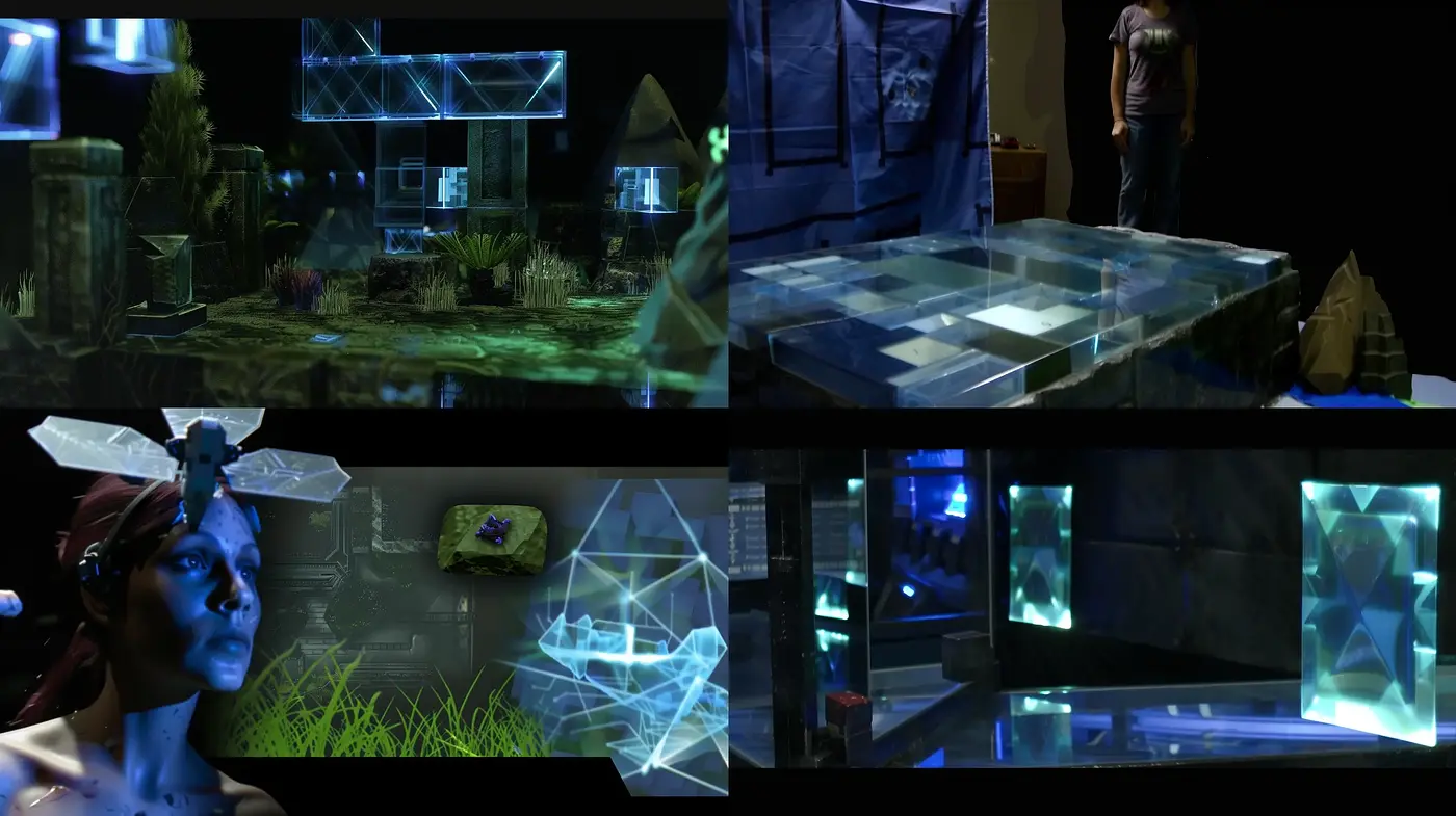 Futuristic Neon Pastiche Synthesizing Reality and Fantasy - Midjourney sref style