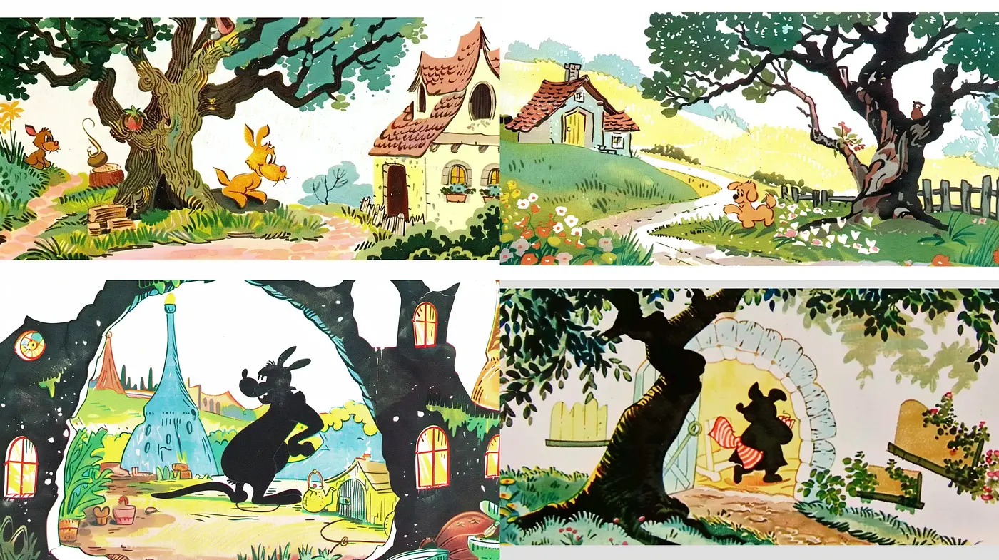Enchanting Storybook Countryside Vistas - Midjourney sref style